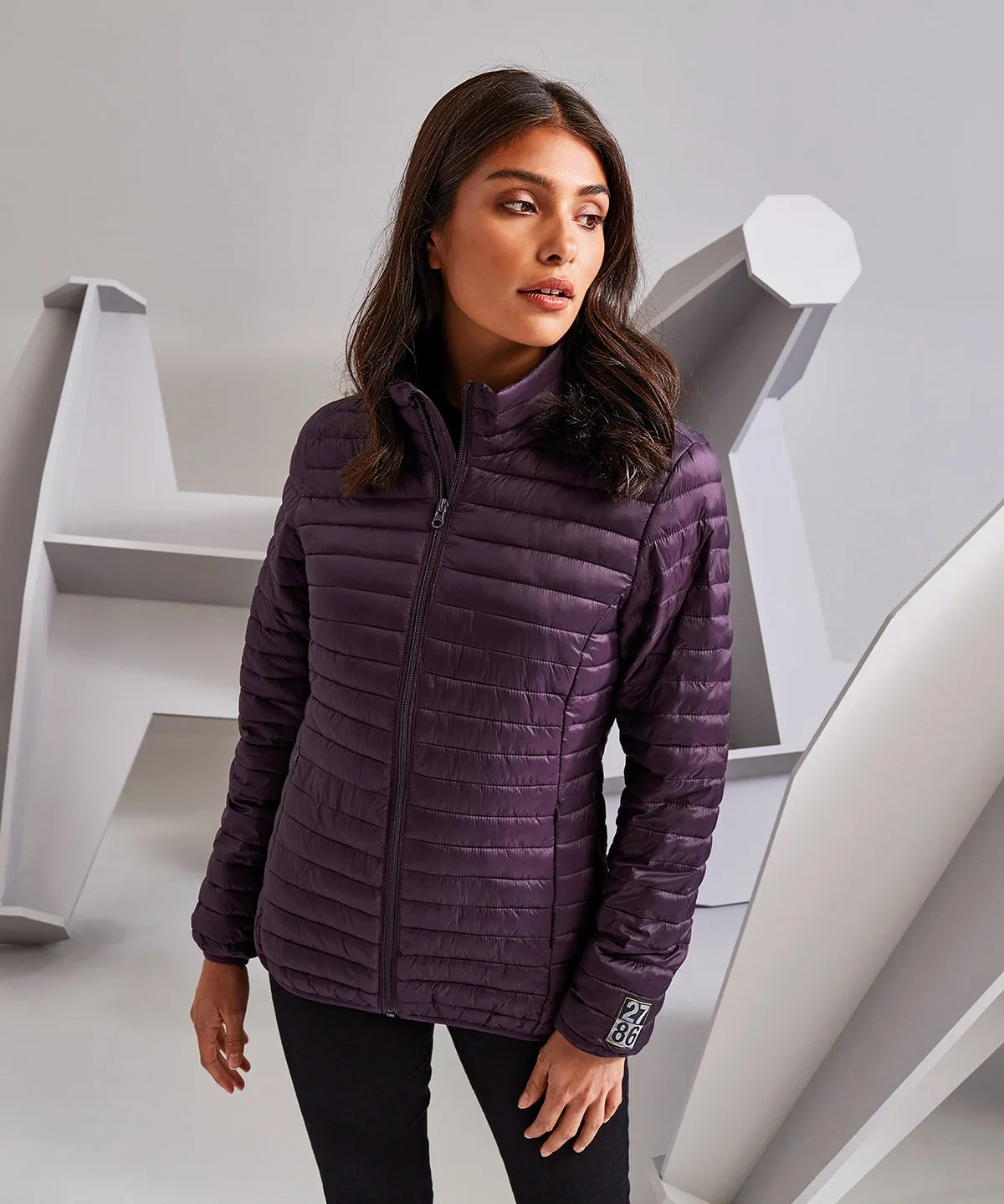 Aubergine* - Women's tribe fineline padded jacket