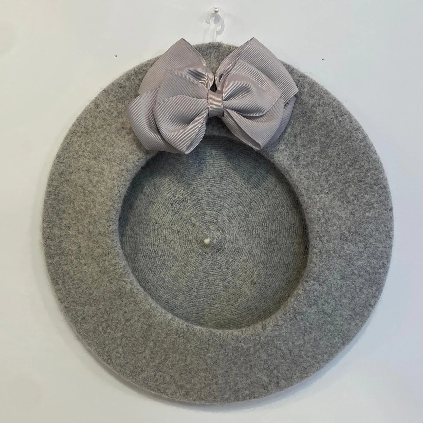 Beret with Bow - Flannel