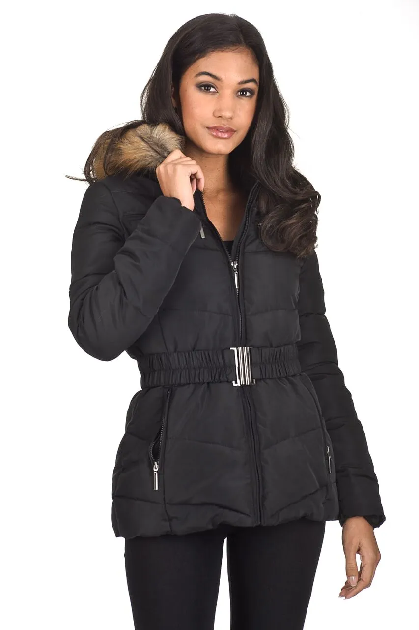 Black Padded Puffer Jacket