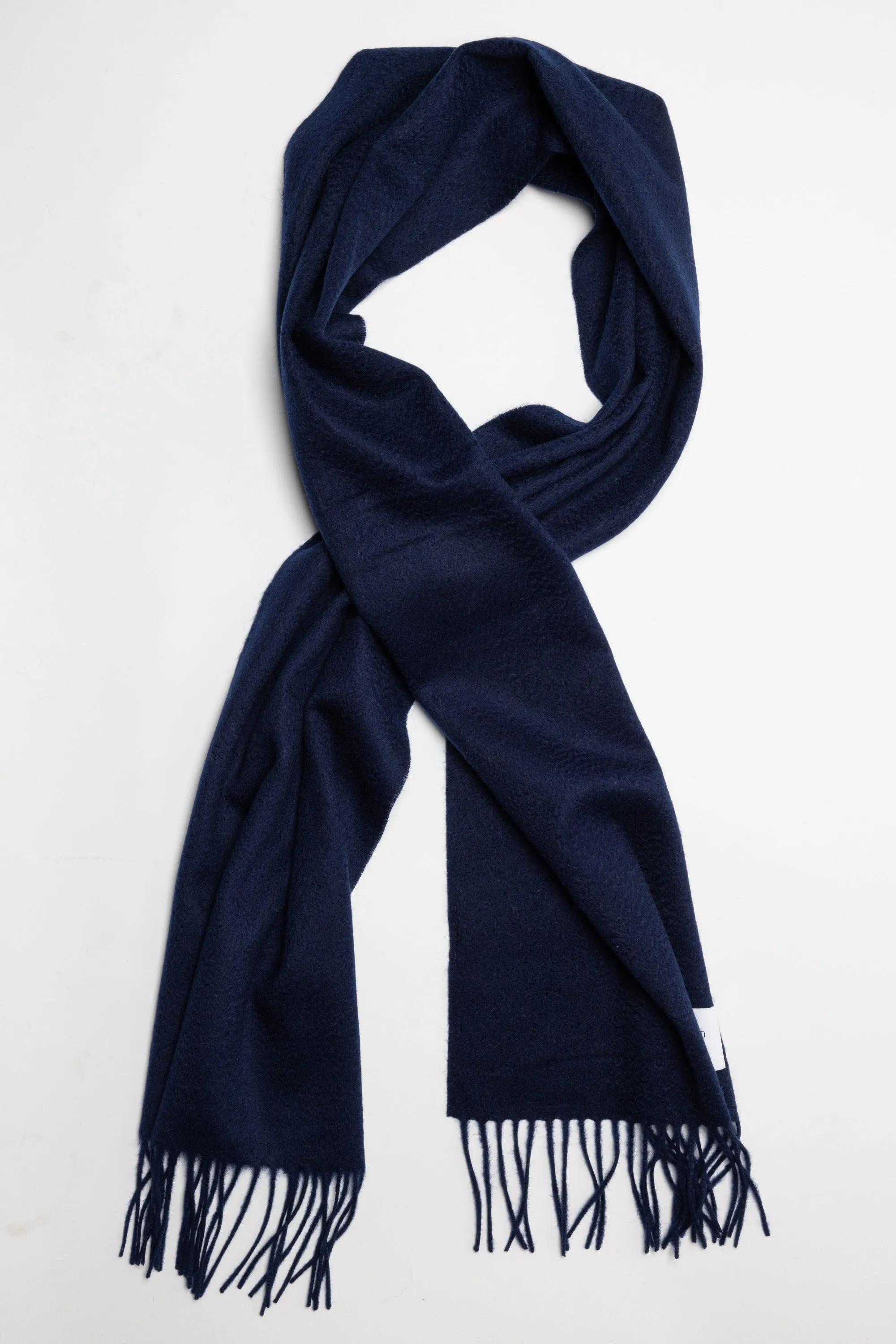 Blue Cashmere Woven Scarf Medium