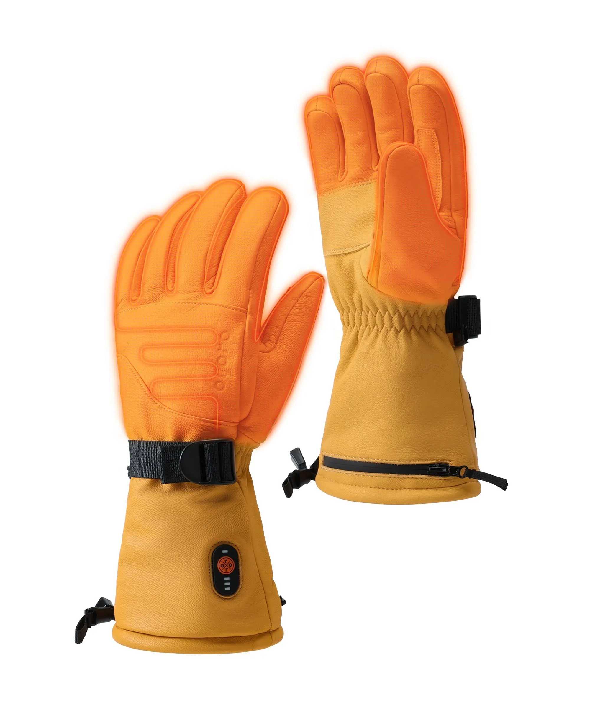 Boise Unisex Heated Full Leather Gloves (Batteries Not Included)