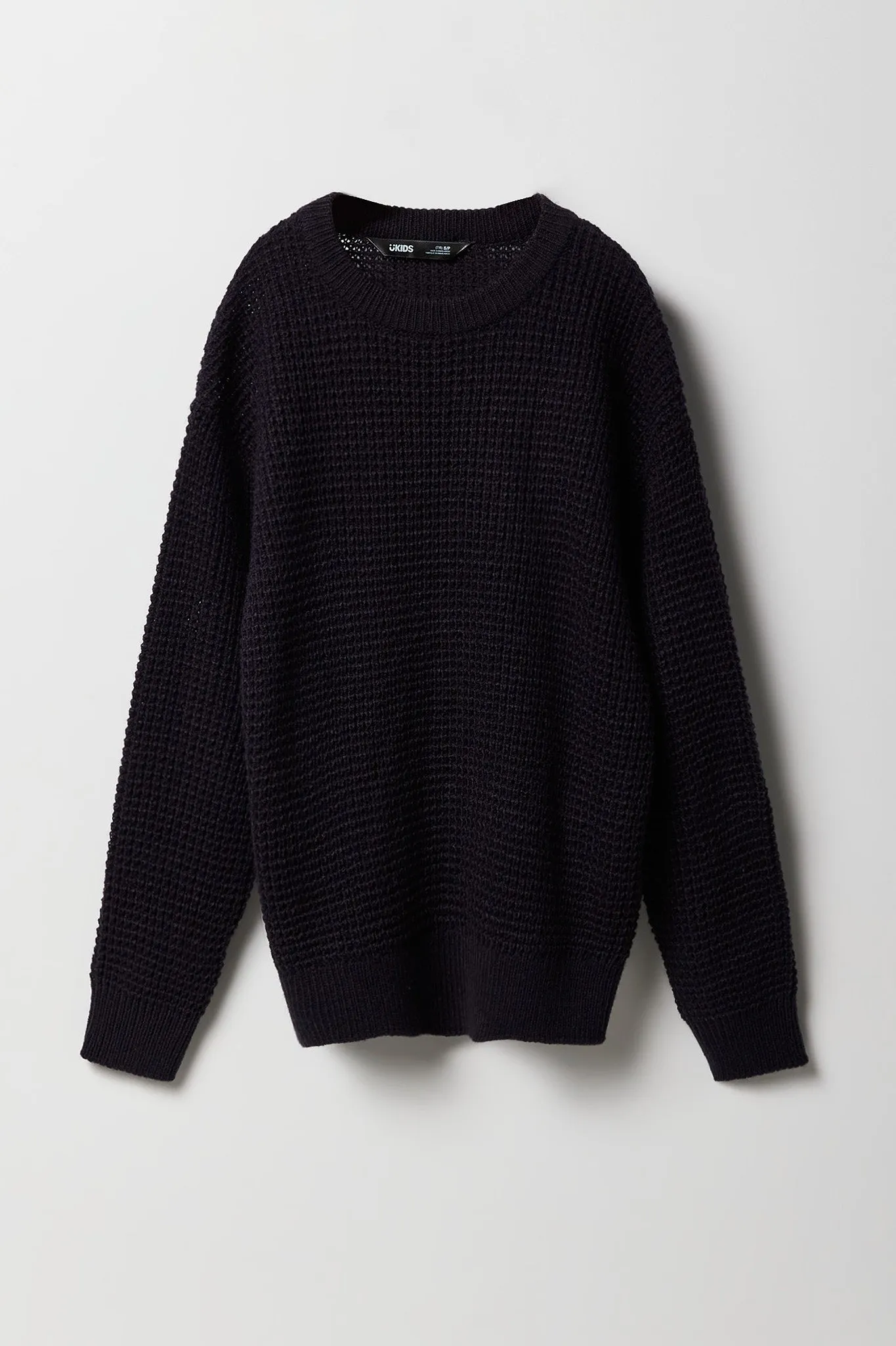 Boys Knit Solid Chunky Sweater