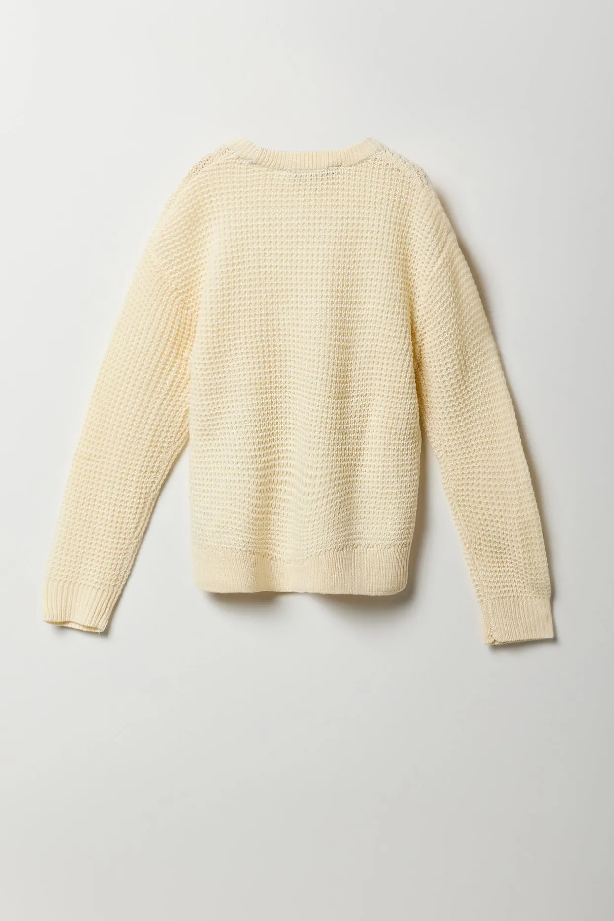 Boys Knit Solid Chunky Sweater