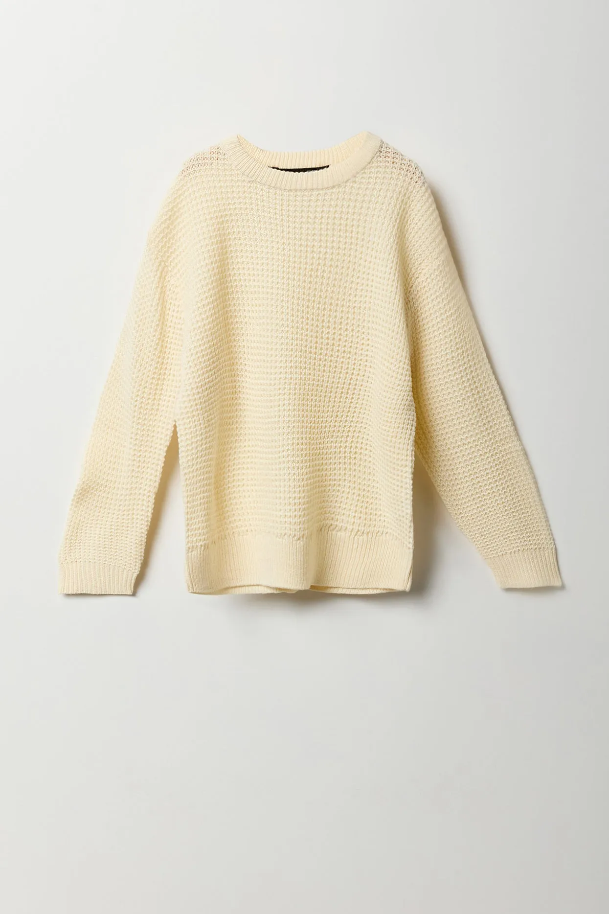 Boys Knit Solid Chunky Sweater