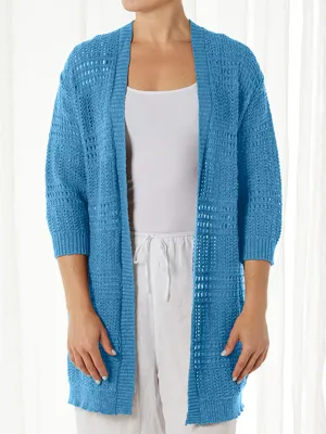 BRIDGE & LORD LONGLINE CROCHET CARDI