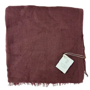 Brunello Cucinelli Cashmere Scarf Plum - Large Luxury Women Shawl