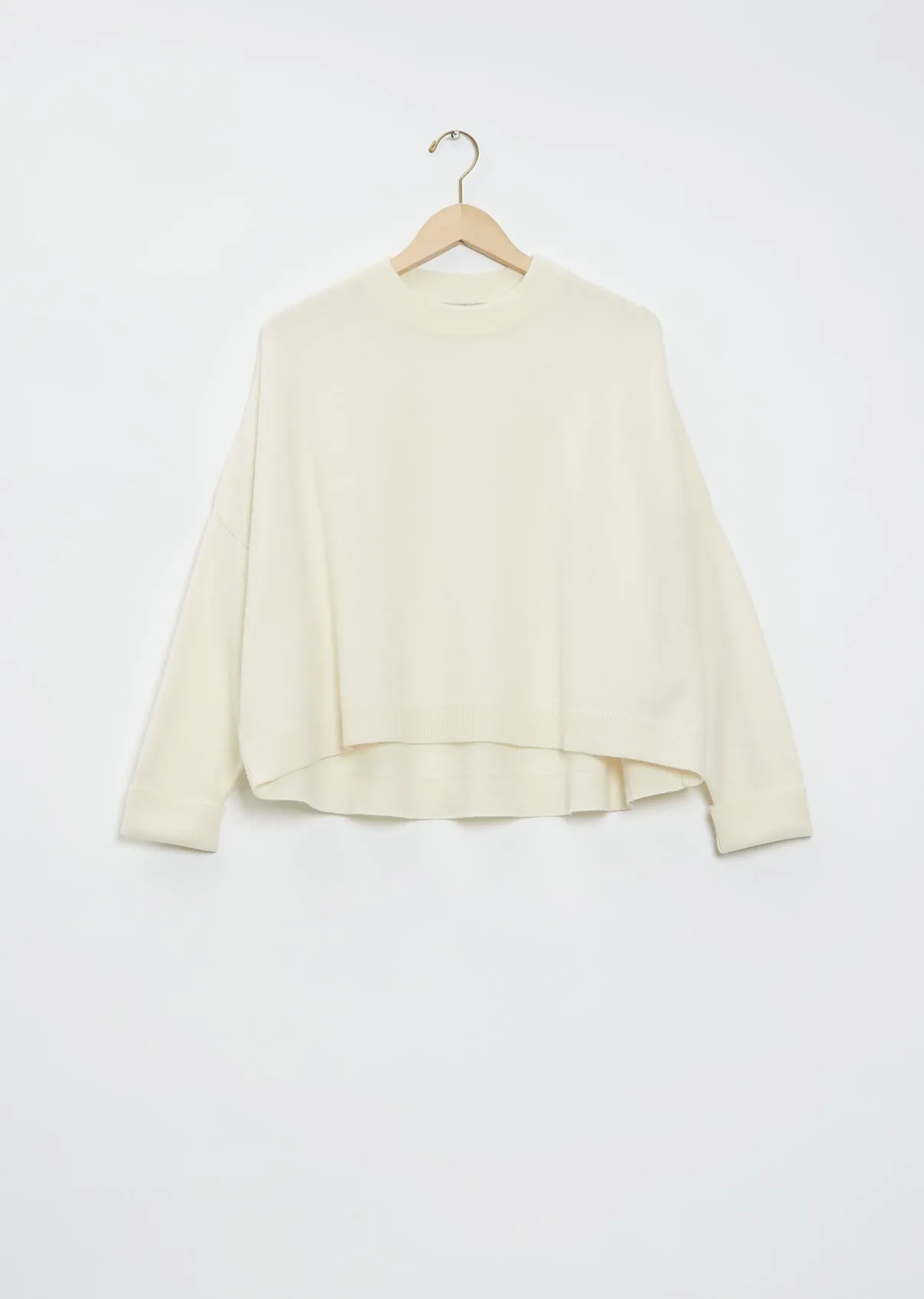 Chunky Cashmere Sweater — Snow