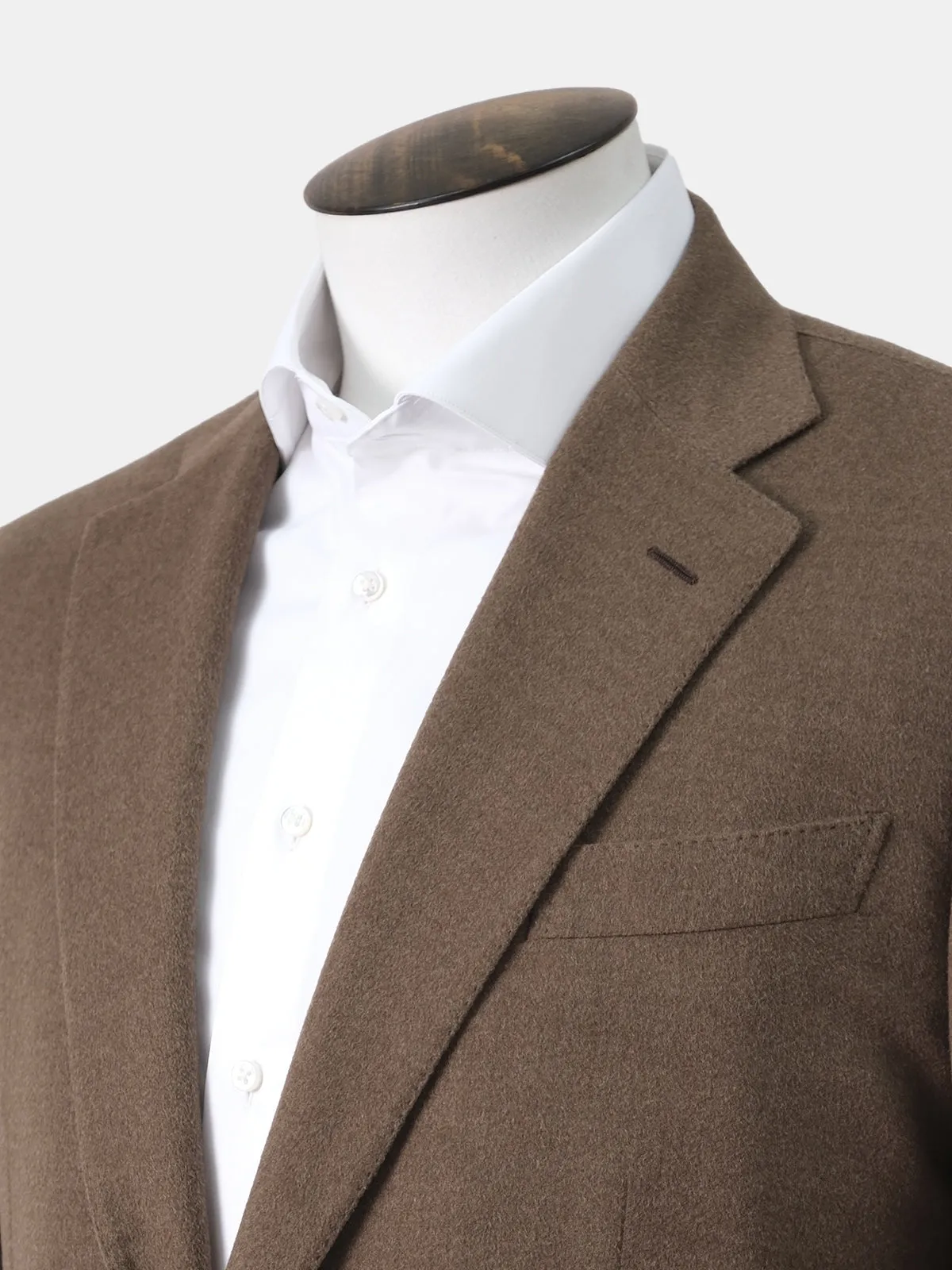 Cinnamon Brushed Wool Blazer