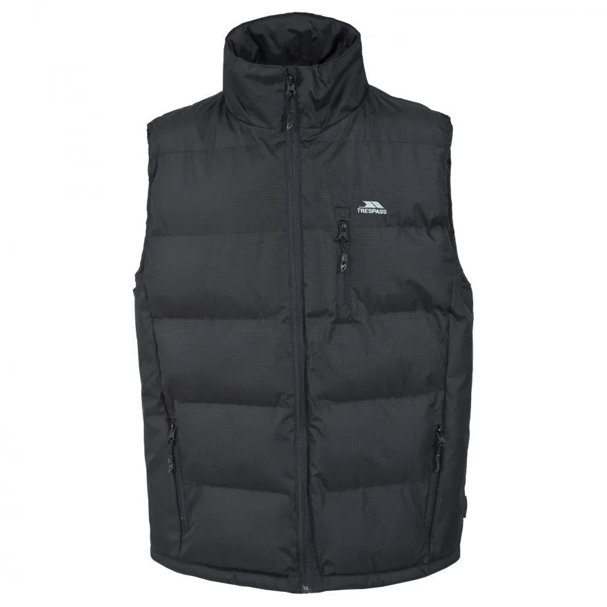 Clasp Mens Padded Gilet - Black