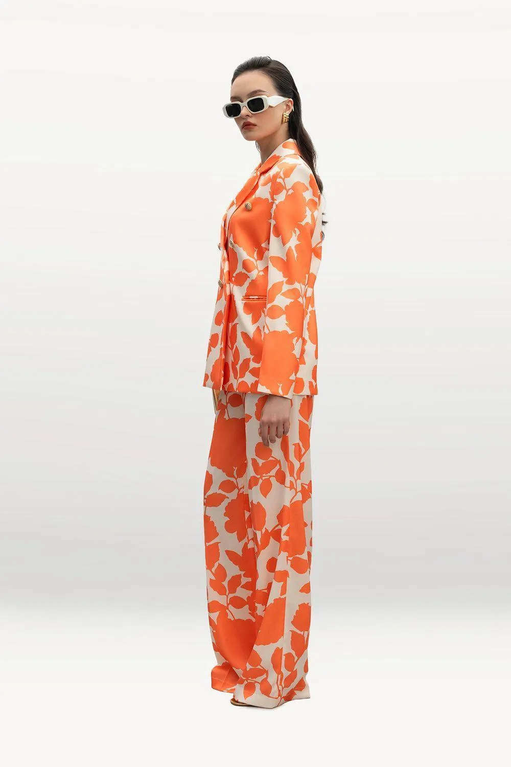 Clementine Straight Wide Leg Velvet Floor Length Pants