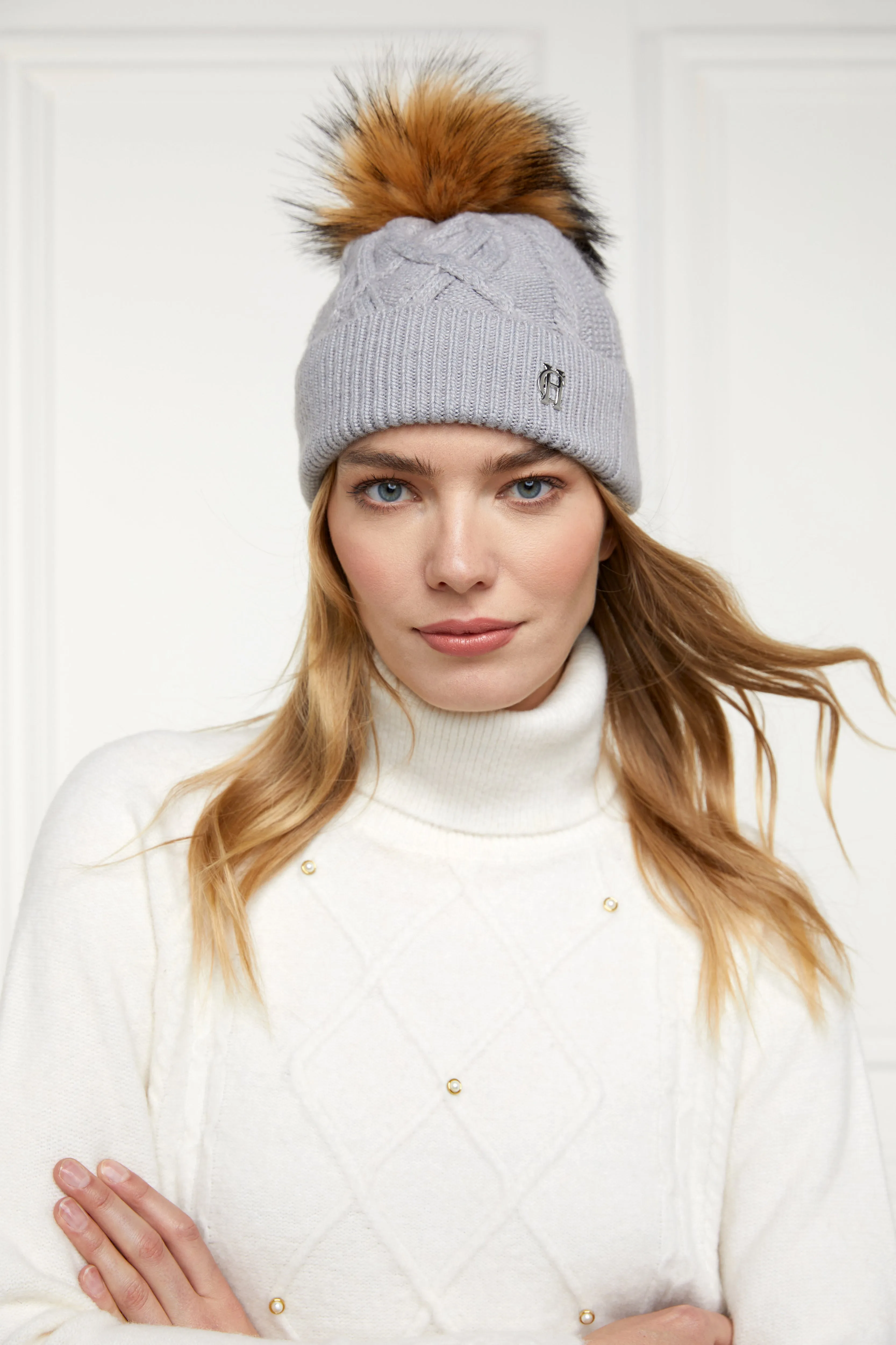 Cortina Bobble Hat (Soft Grey)