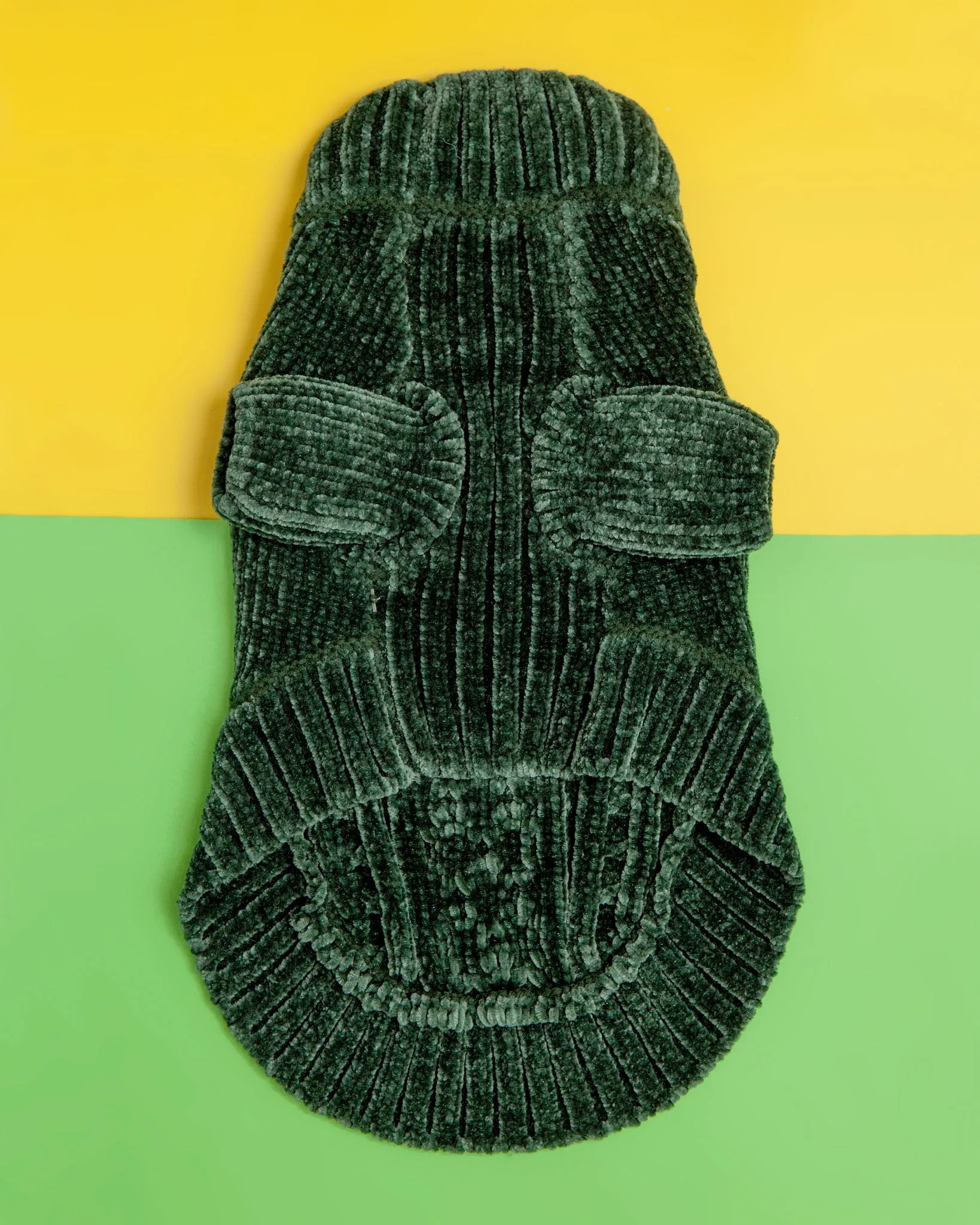 Cozy Chenille Dog Sweater in Forest Green << CLEARANCE >>