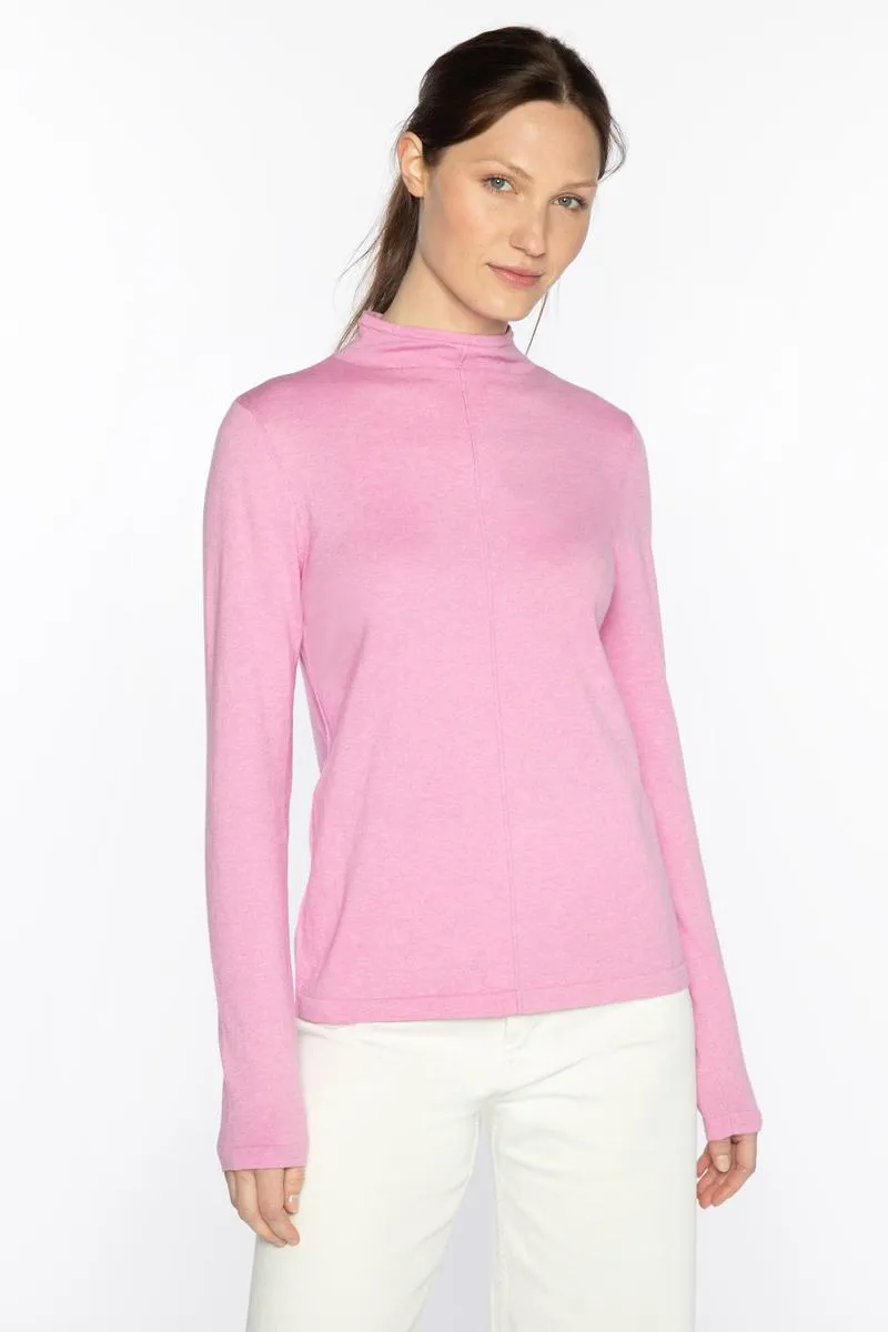 Exposed Seam Funnel Sweater