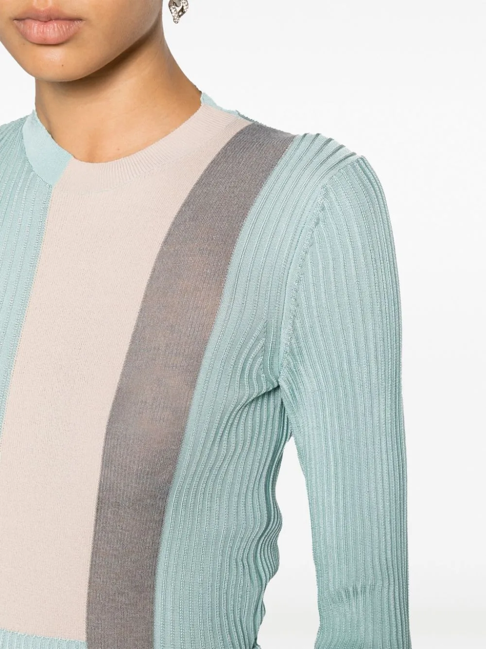 FENDI SWEATERS CLEAR BLUE