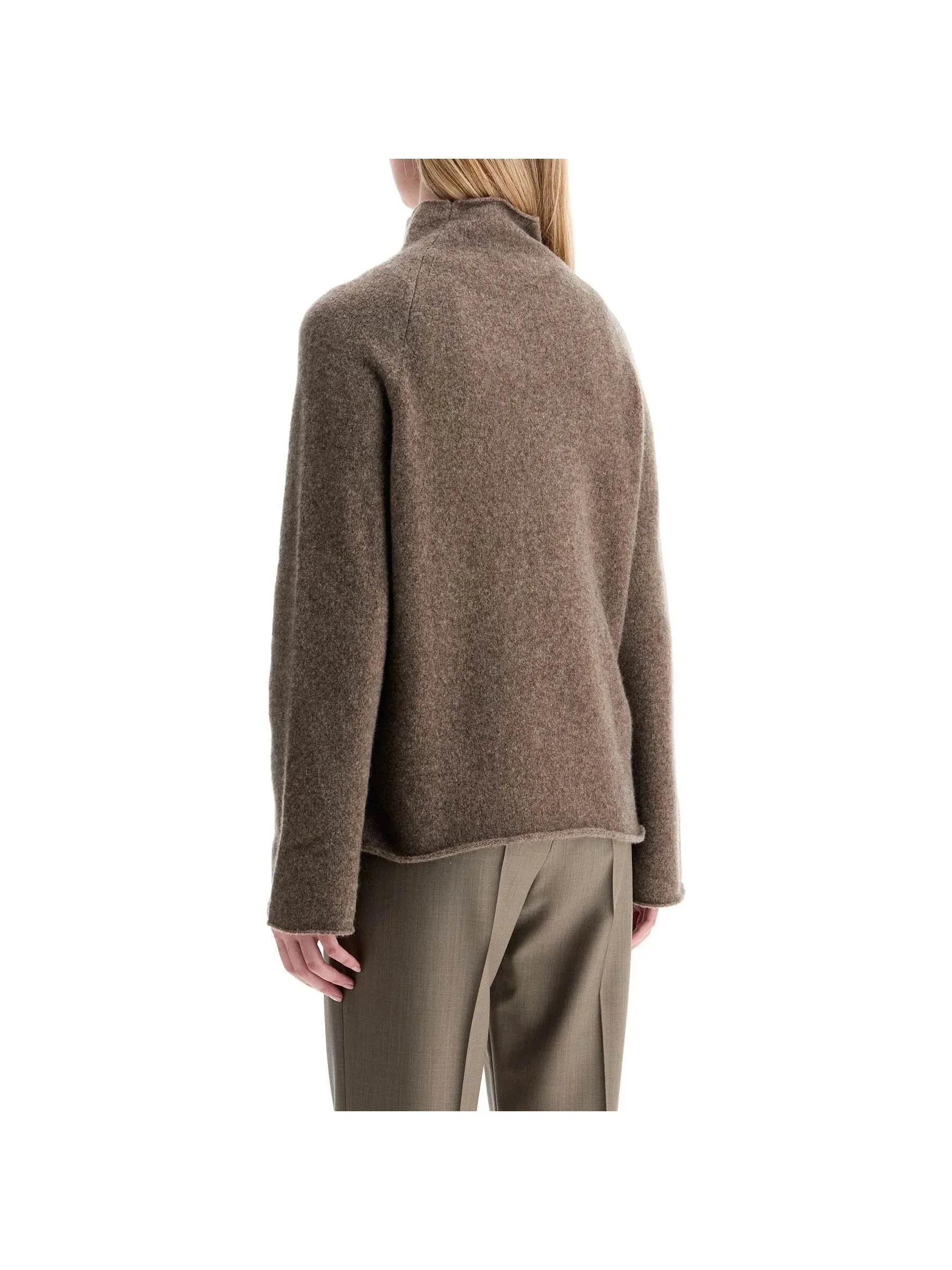 Funnel Neck Yak Wool Sweater