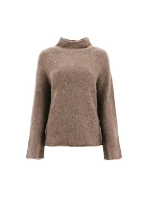 Funnel Neck Yak Wool Sweater