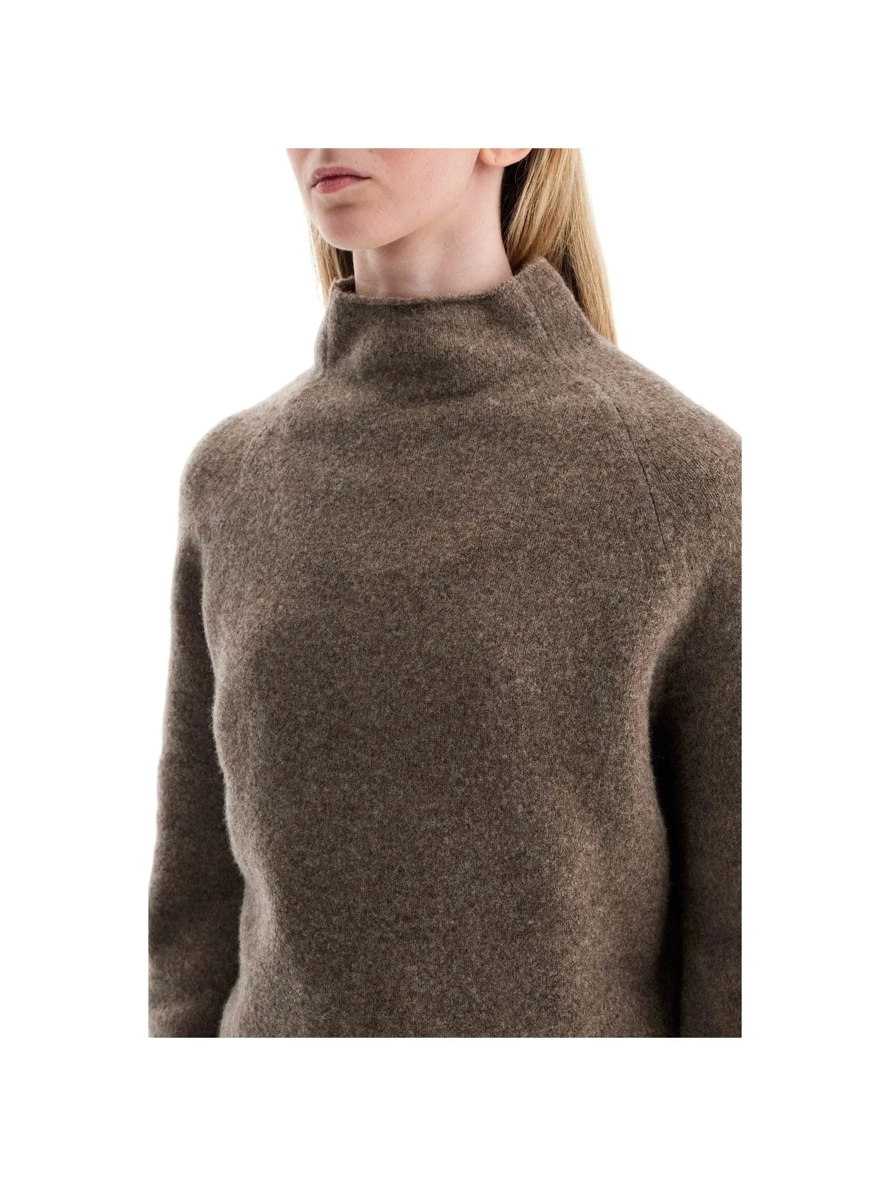 Funnel Neck Yak Wool Sweater