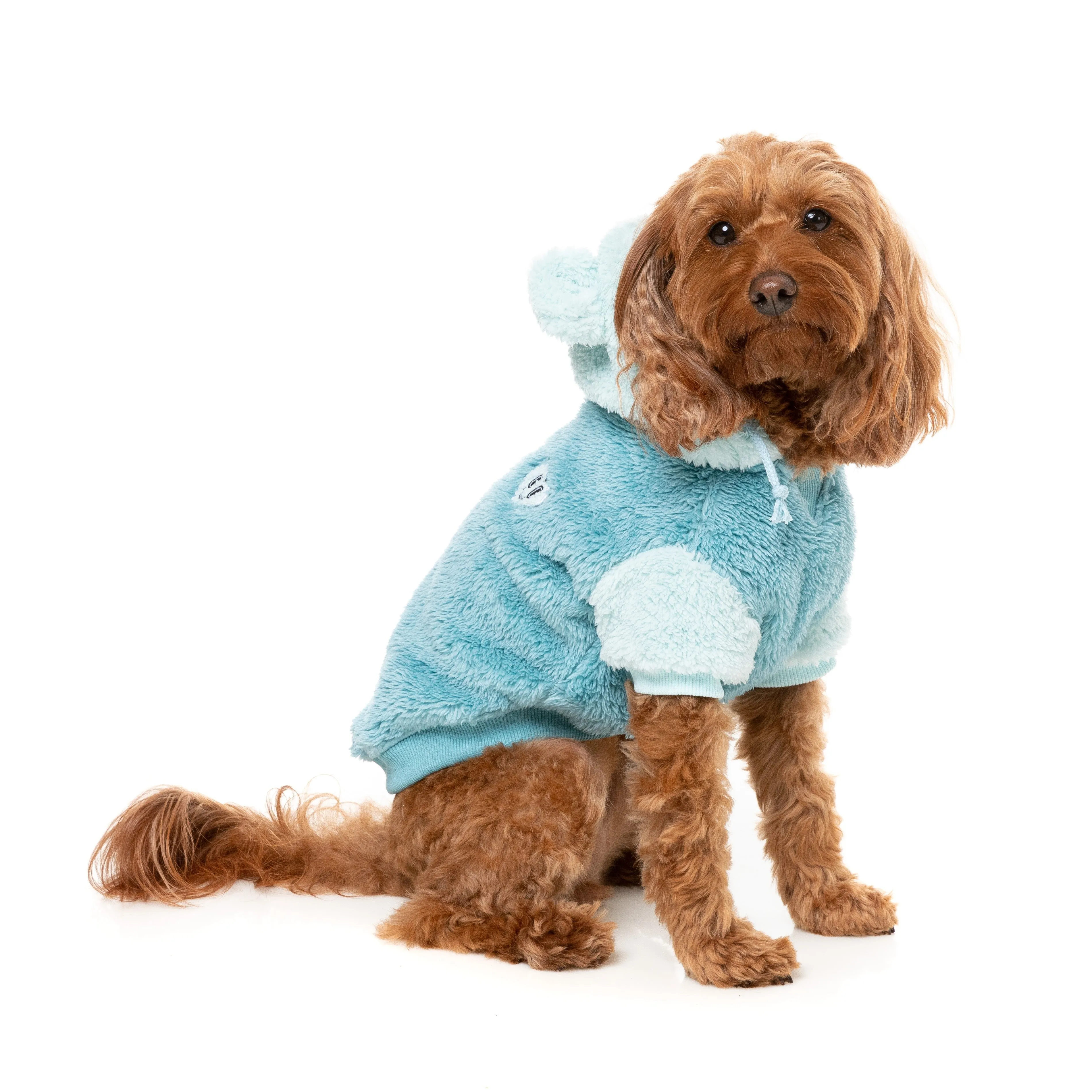 Fuzzyard Dog Apparel Winnie Hoodie Blue Size 1 XXSmall***