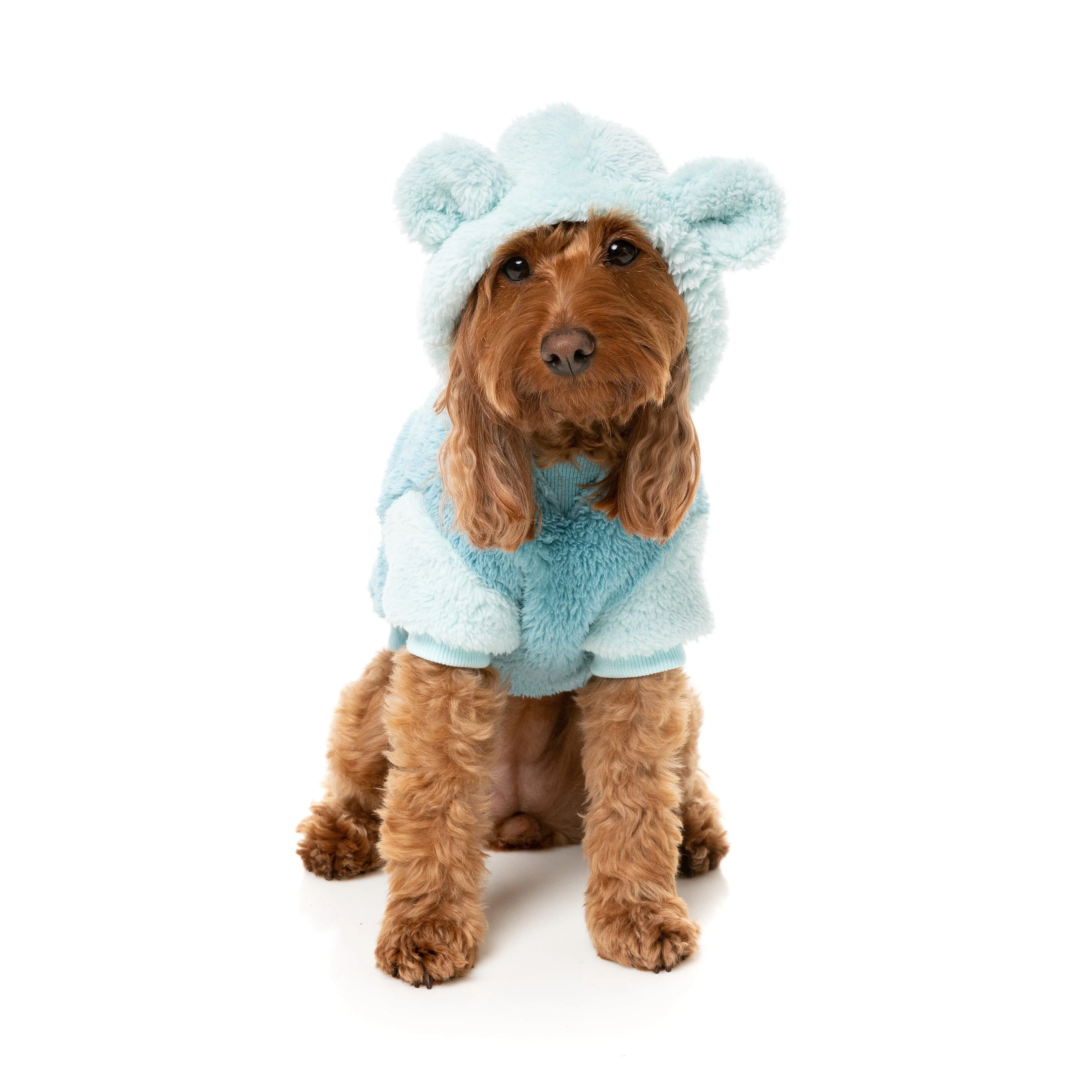 Fuzzyard Dog Apparel Winnie Hoodie Blue Size 1 XXSmall***