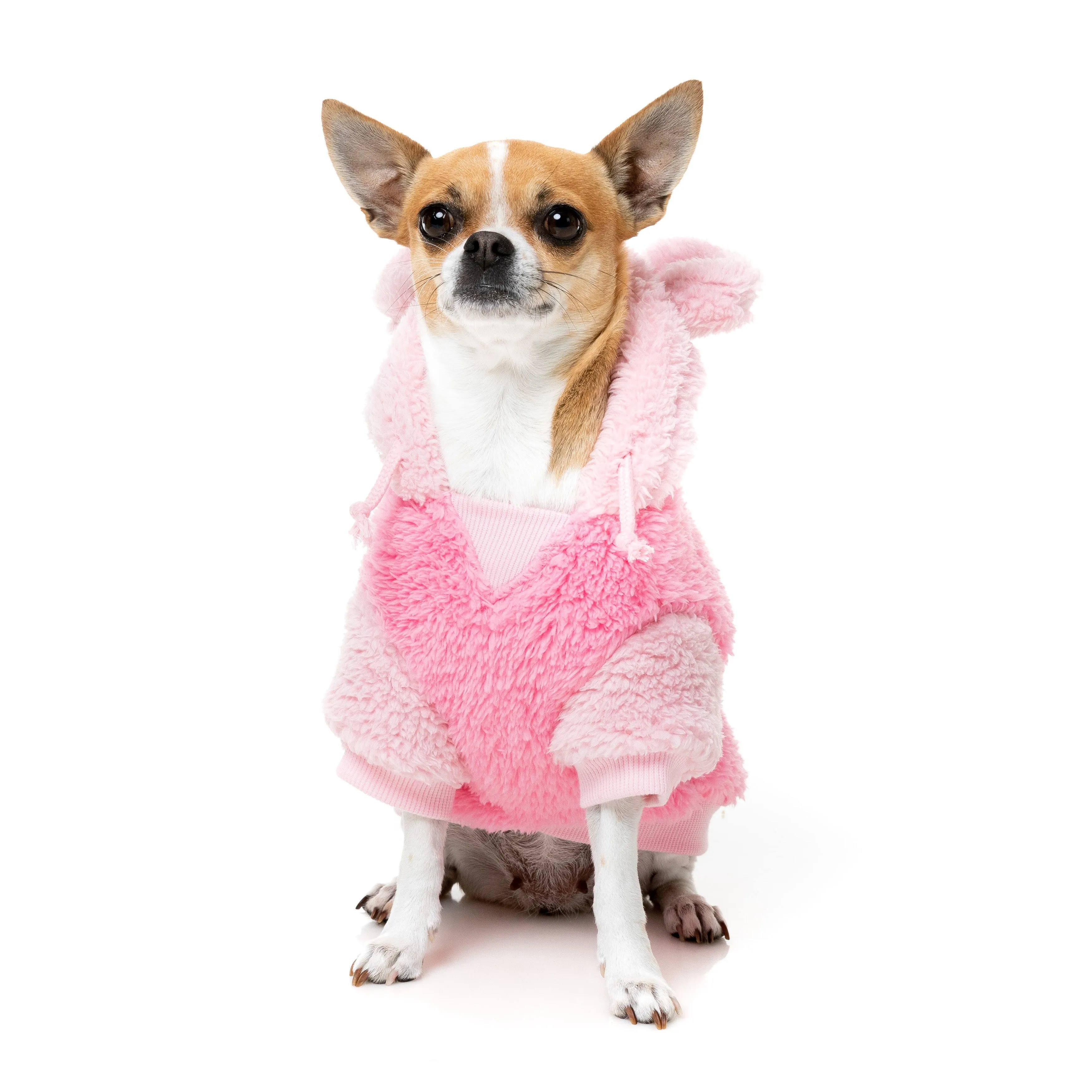 Fuzzyard Dog Apparel Winnie Hoodie Pink Size 1 XXSmall***