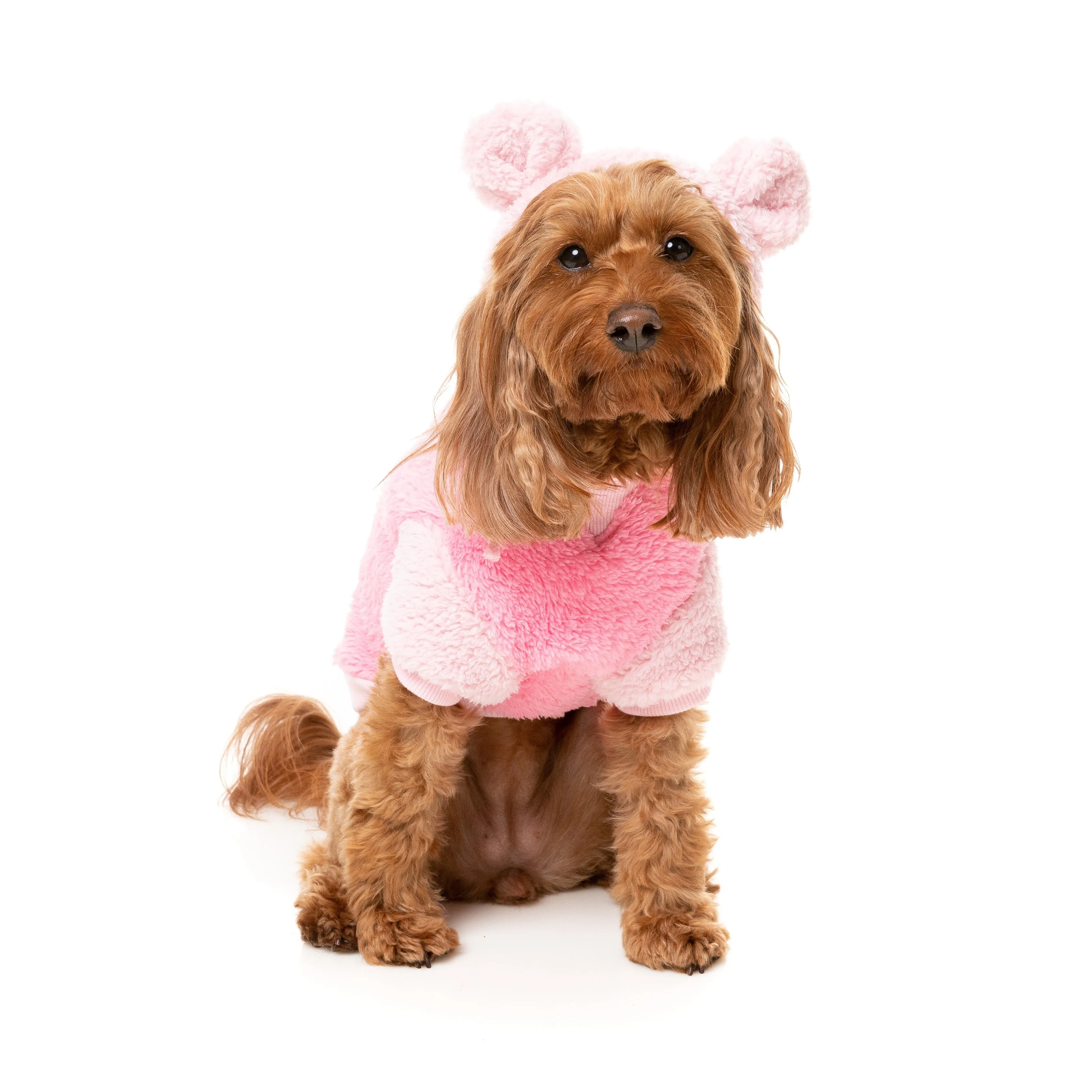 Fuzzyard Dog Apparel Winnie Hoodie Pink Size 1 XXSmall***