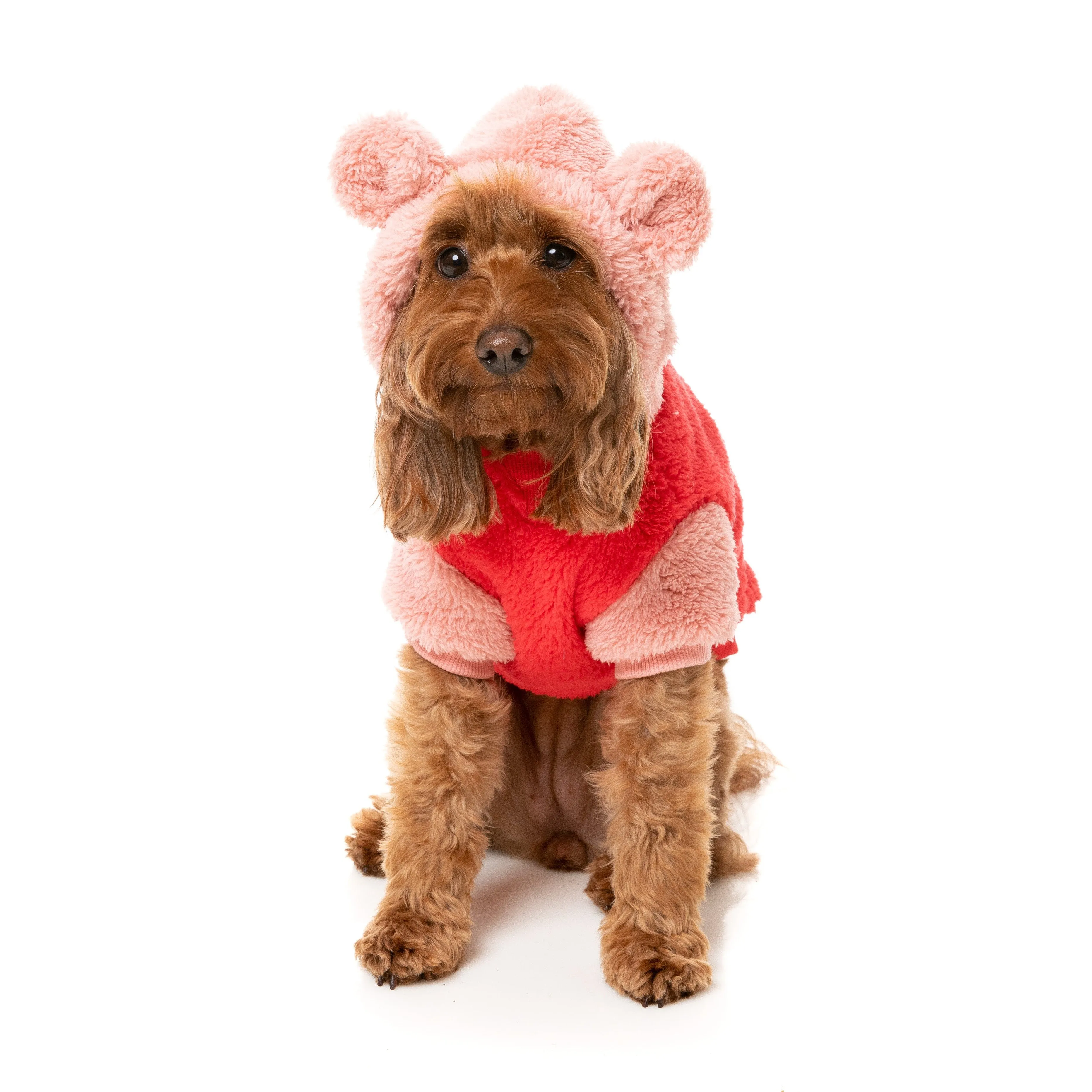 Fuzzyard Dog Apparel Winnie Hoodie Red Size 2 XSmall***