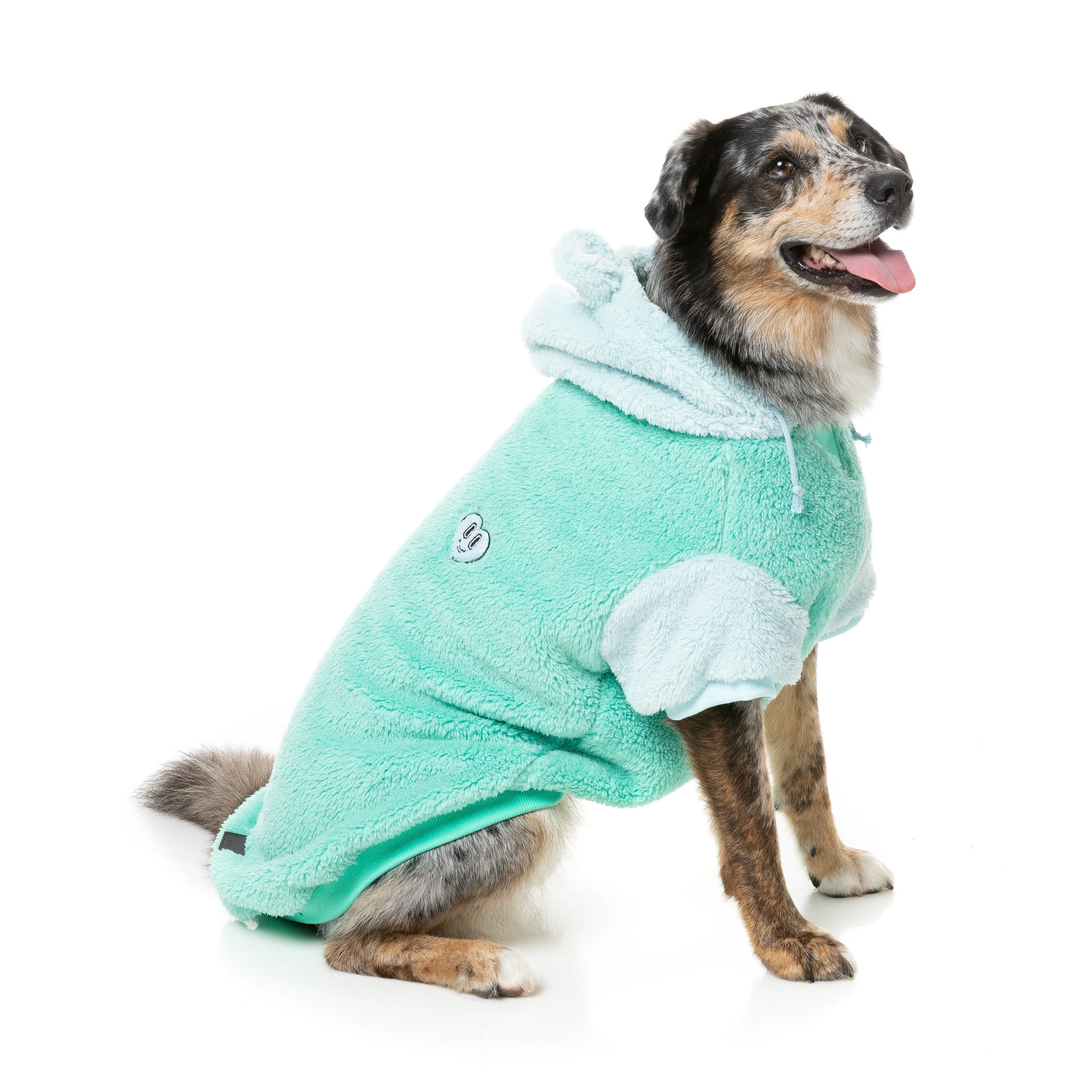 Fuzzyard Dog Apparel Winnie Hoodie Teal Size 1 XXSmall***