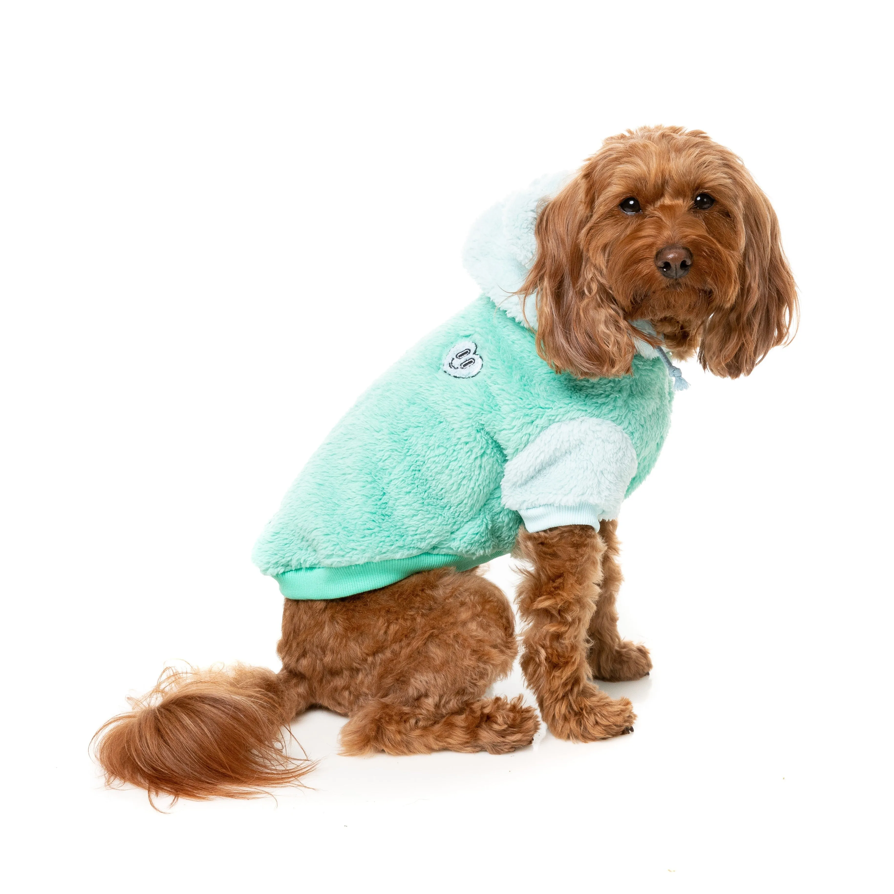 Fuzzyard Dog Apparel Winnie Hoodie Teal Size 2 XSmall***