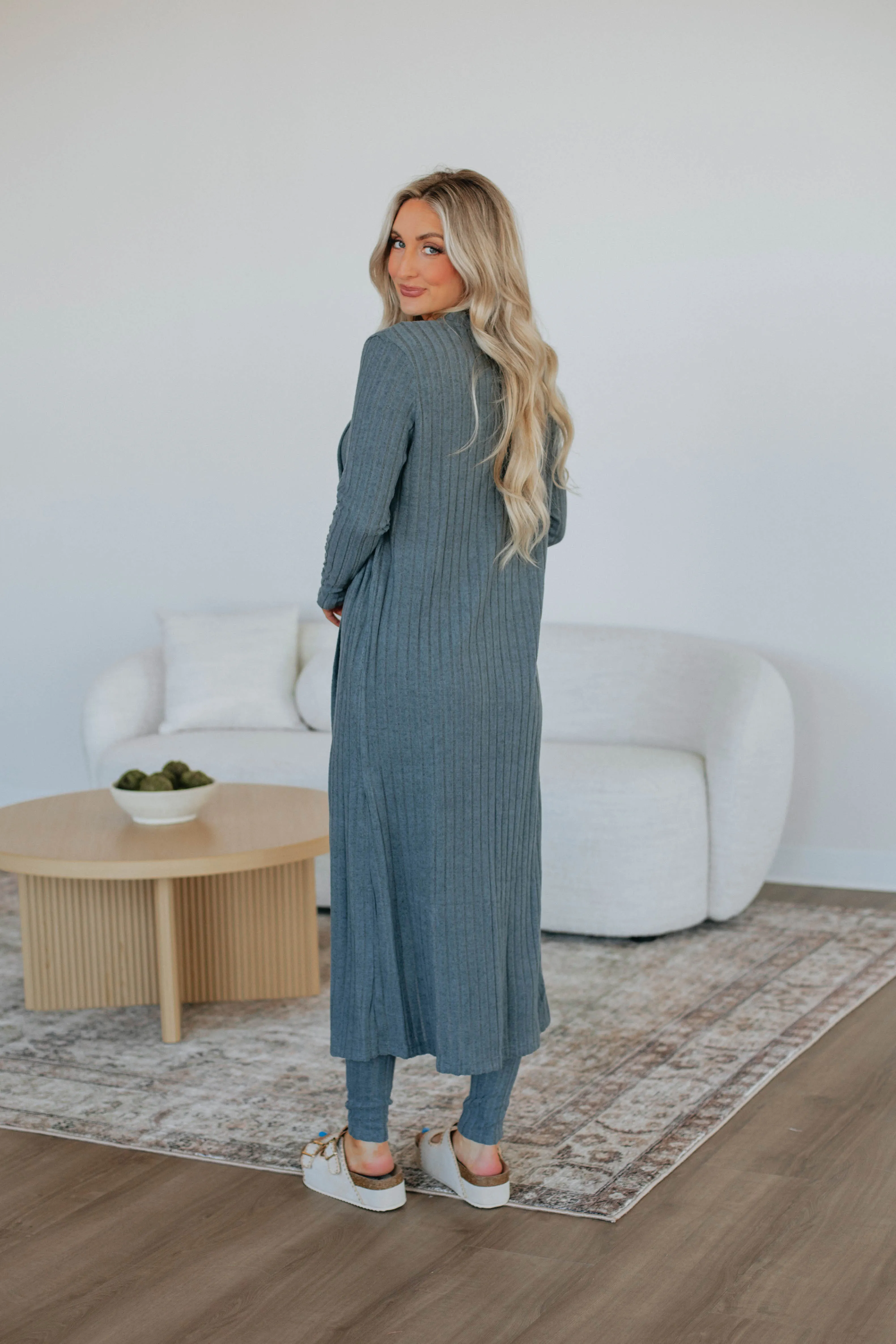 Get Cozy Cardigan - Slate