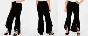 I.N.C. Plus Size Tulip-Hem Velvet Bootcut Pants