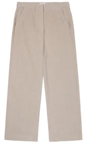 KCA 2070055 Posey wide high-rise irregular corduroy pants 1228 light feather grey women