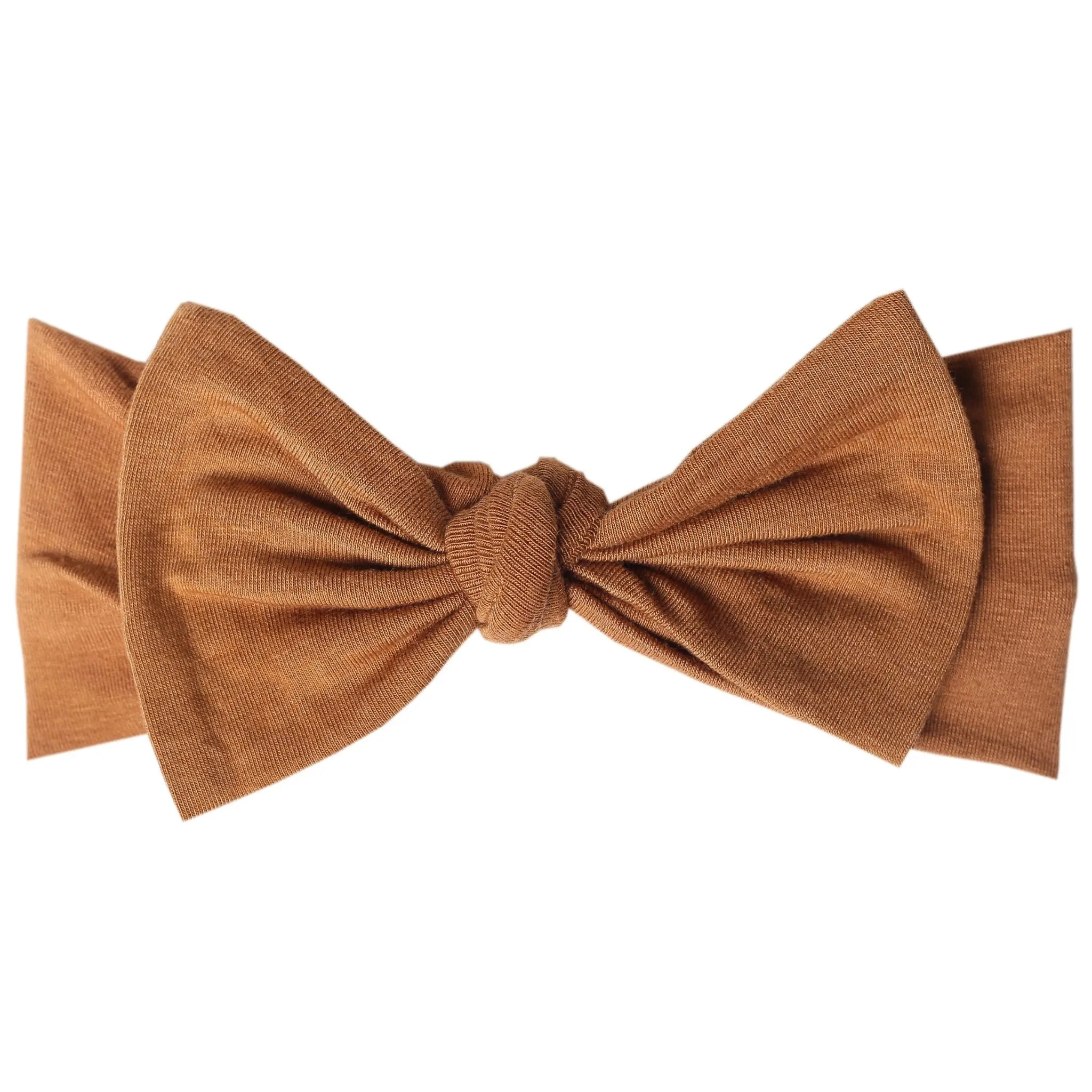 Knit Headband Bow - Camel