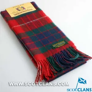 Lambswool Scarf in Fraser Red Tartan