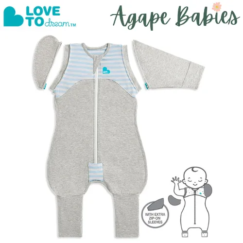 Love To Dream Swaddle UP Transition Suit 1.0 Tog Original Blue