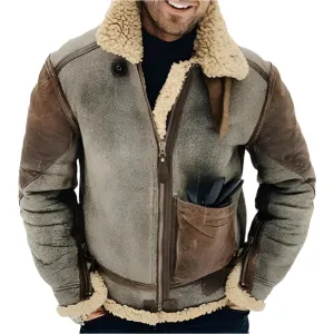 Men's Padded Warm Wool Winter Jacket