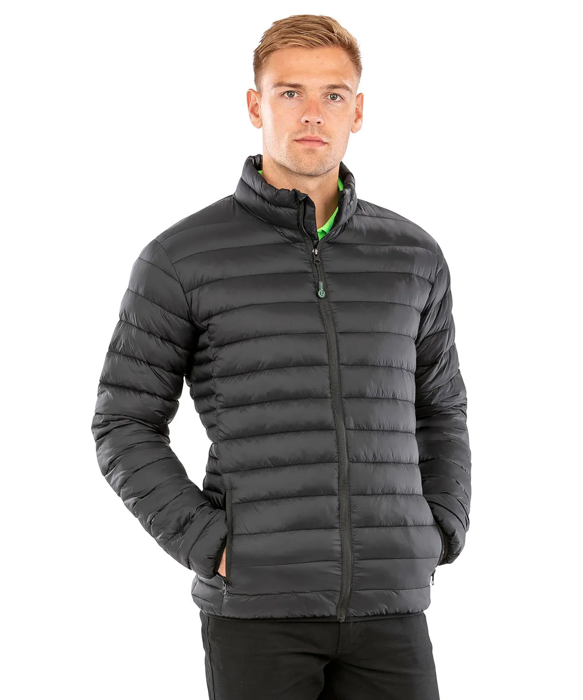 Navy - Recycled padded jacket