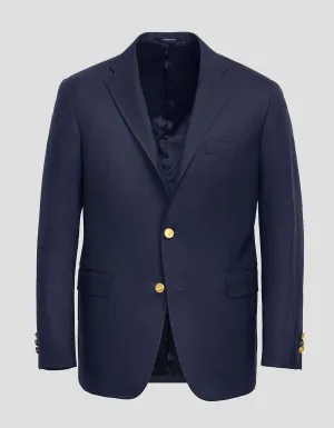 NAVY TWO BUTTON DARTED BLAZER