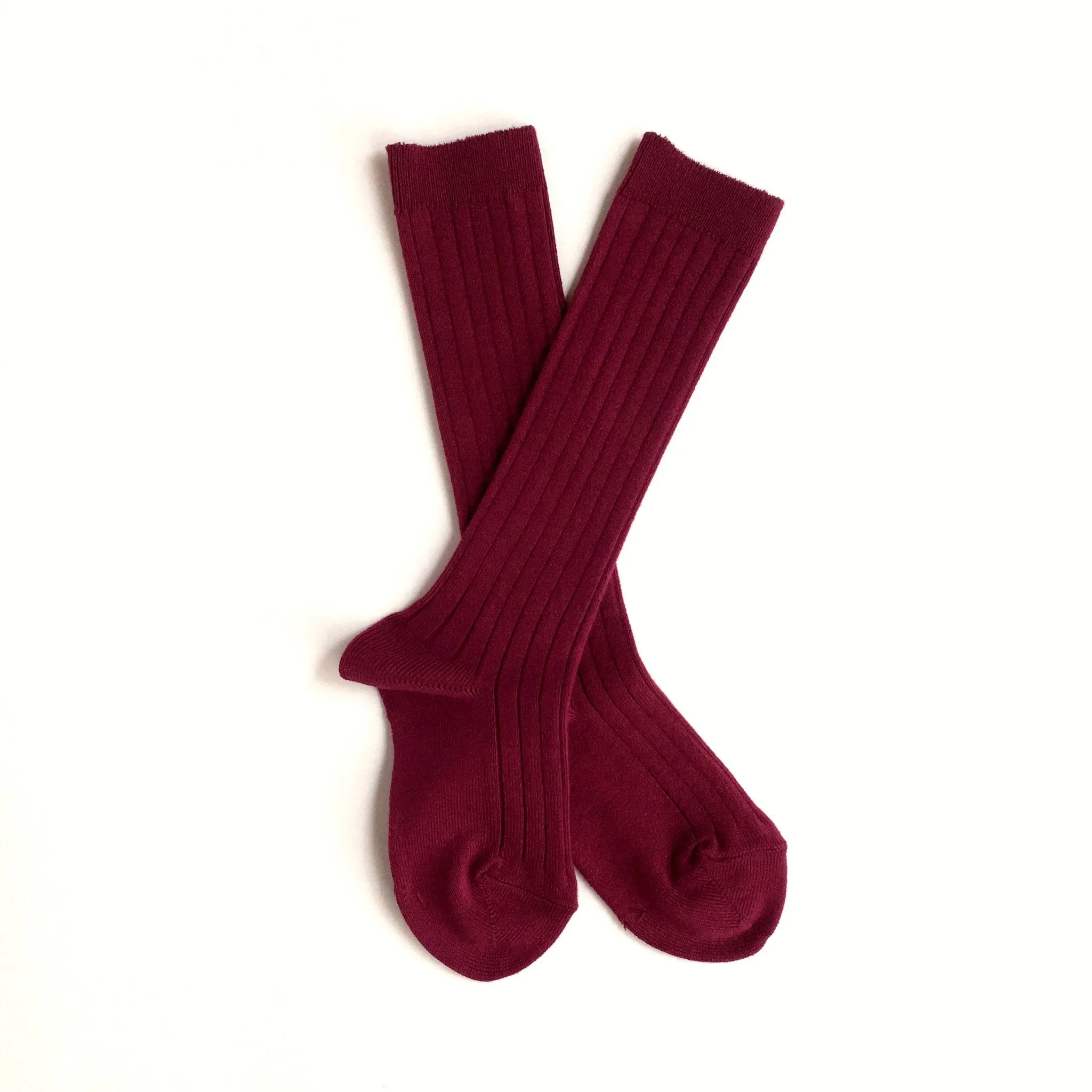 Ribbed Socks Cranberry