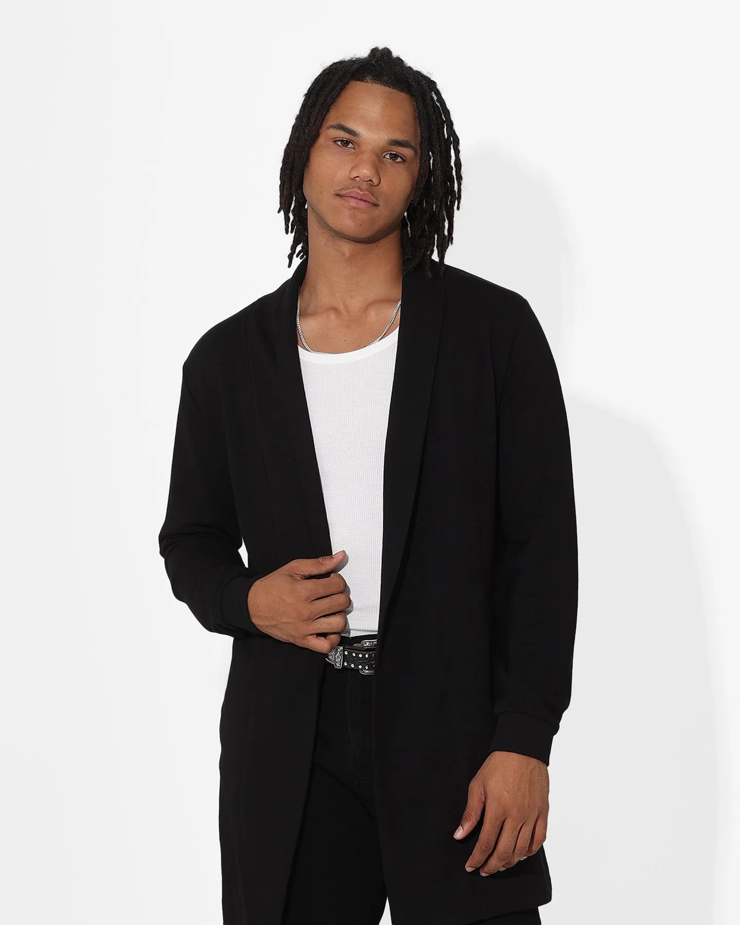 Saint Morta Coffin Party Longline Cardigan Black