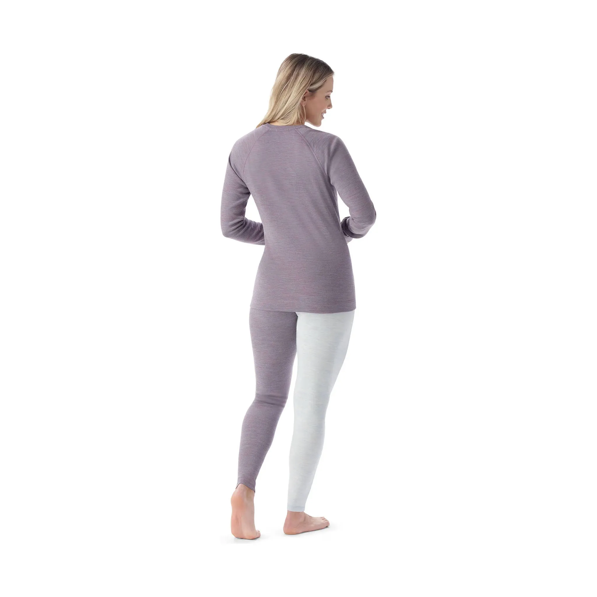 Smartwool Women's Classic Thermal Merino Base Layer Crew - Chalk Violet Heather