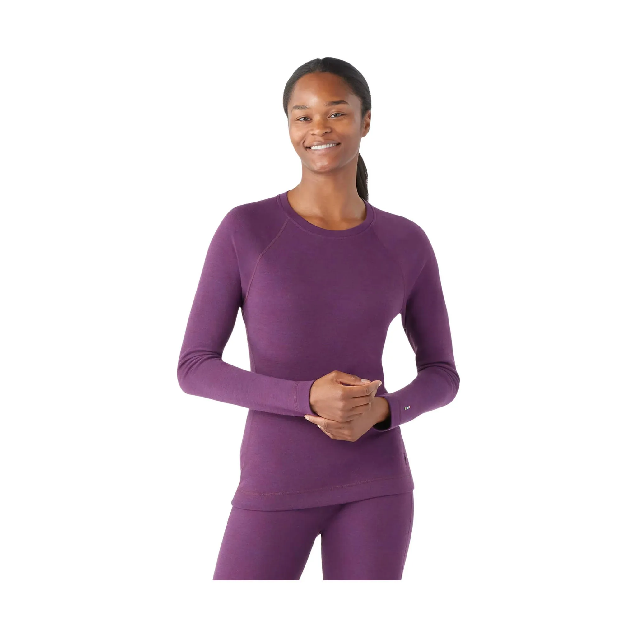 Smartwool Women's Classic Thermal Merino Base Layer Crew - Purple Iris Heather