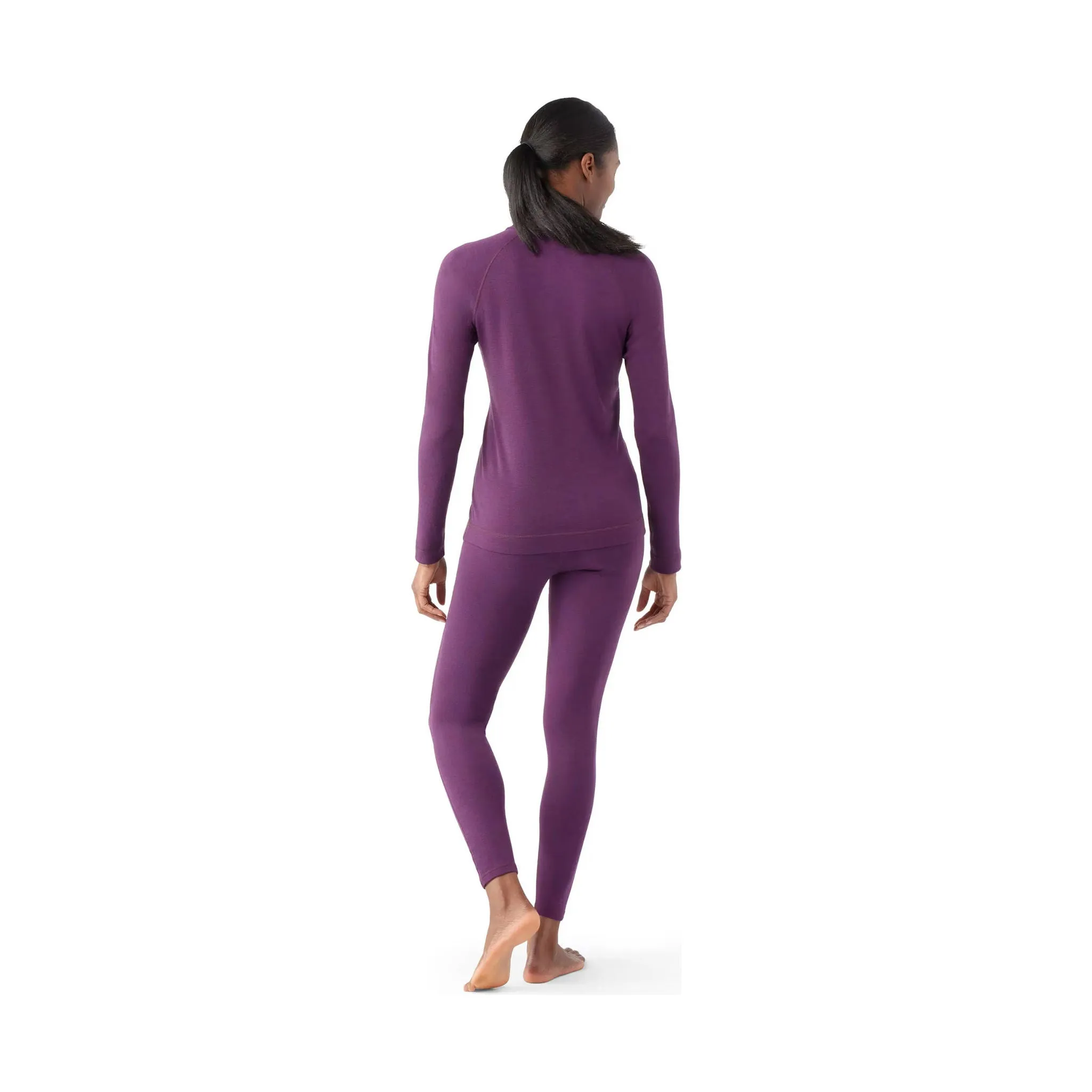 Smartwool Women's Classic Thermal Merino Layer Quarter Zip - Purple Iris Heather