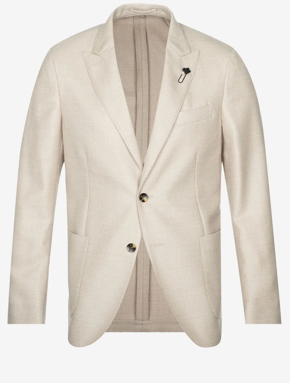 Unconstructed Wool Jacket Beige