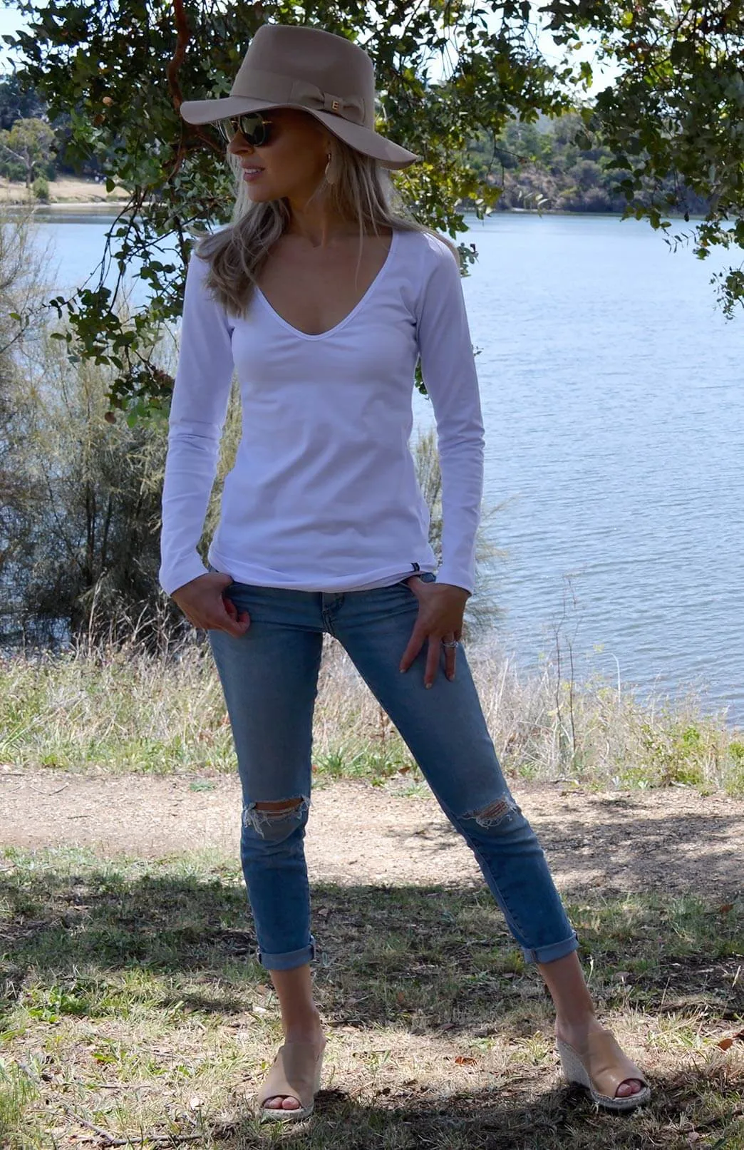 V-Neck Top - Organic Cotton