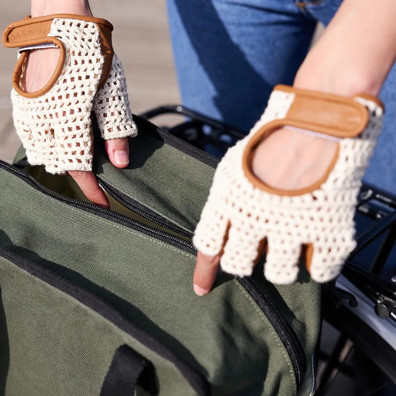 Vintage cycling gloves / mittens - Badawin