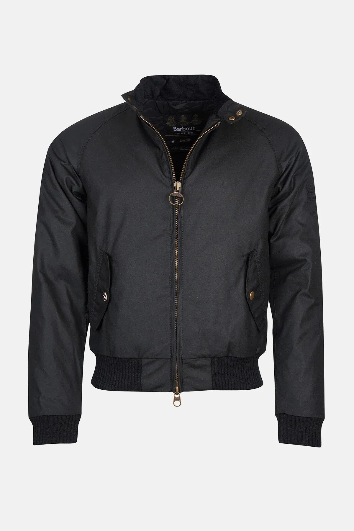 Waxed Cotton Bomber Jacket