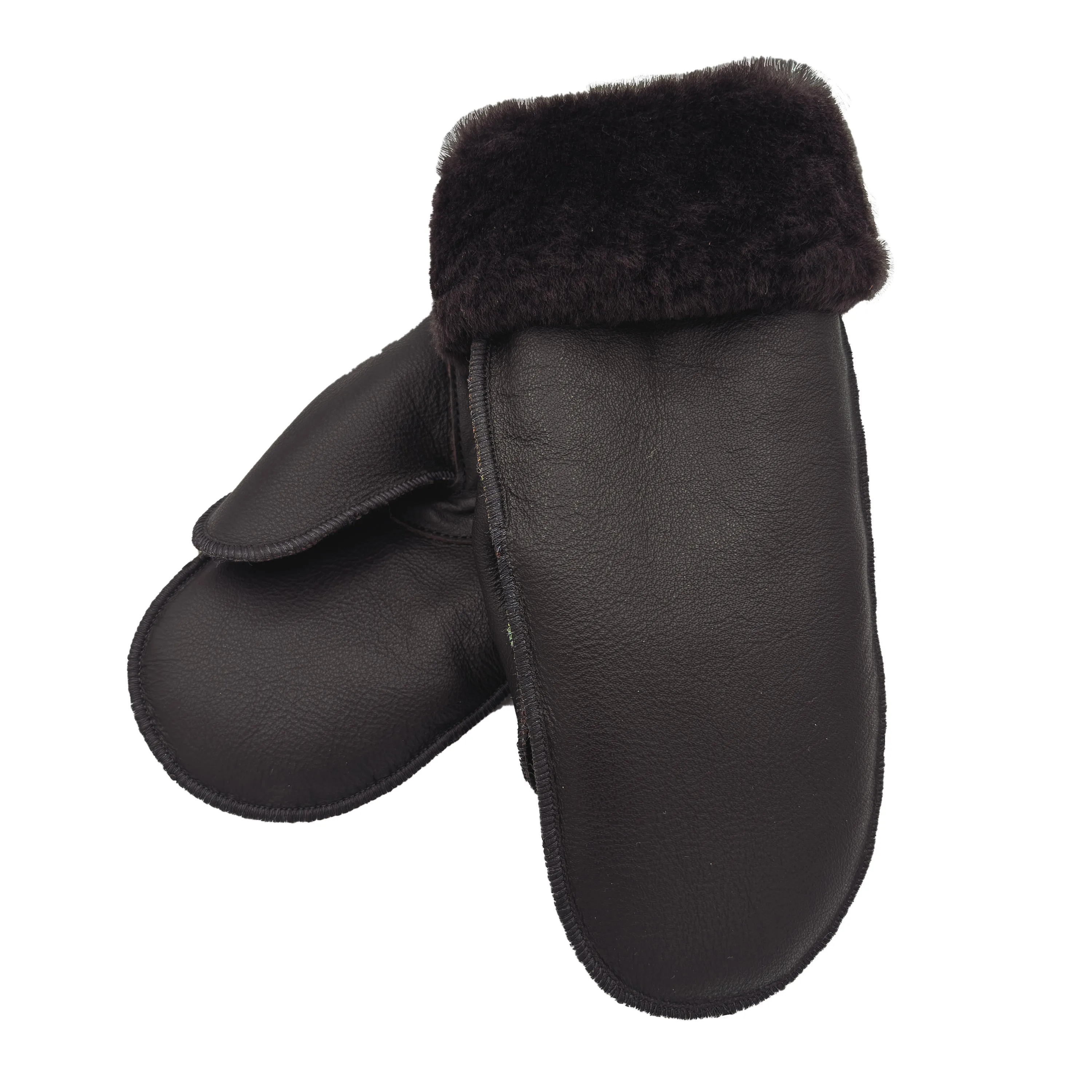 Women's Brown Sheepskin Mittens